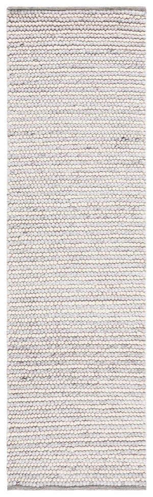Safavieh Natura Hand-Woven Wool-Cotton Rug 8'X10' Ivory Light Grey — Plush 3/4" Scandinavian Minimalist Luxury NAT220G-68
