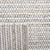 Safavieh Natura 220 Hand Woven Contemporary Rug Ivory / Light Grey 8' x 8' Square
