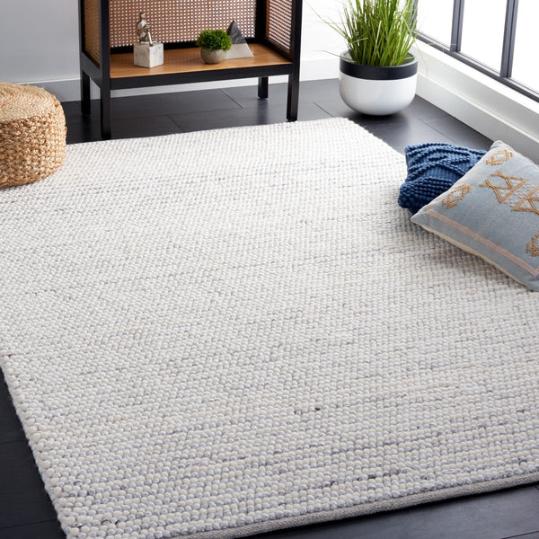 Safavieh Natura 220 Hand Woven Contemporary Rug Ivory / Light Grey 8' x 8' Square