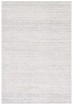 Safavieh Natura Hand-Woven Wool-Cotton Rug 8'X10' Ivory Light Grey — Plush 3/4" Scandinavian Minimalist Luxury NAT220G-68