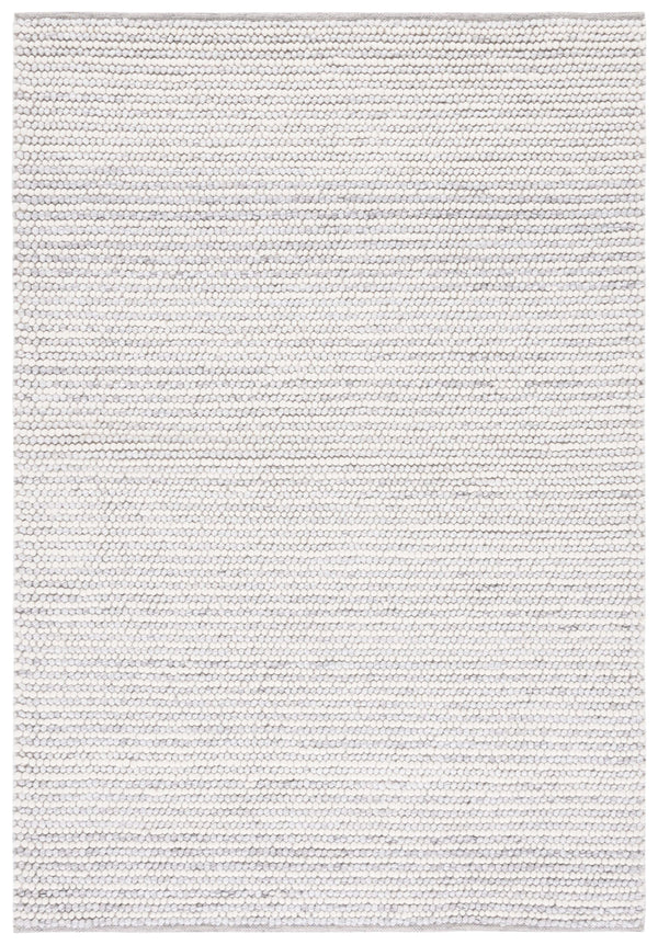 Safavieh Natura Hand-Woven Wool-Cotton Rug 8'X10' Ivory Light Grey — Plush 3/4" Scandinavian Minimalist Luxury NAT220G-68
