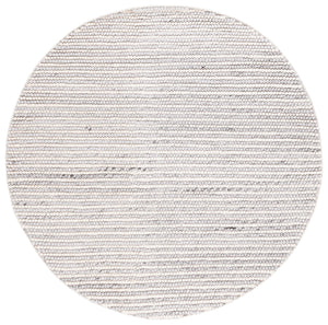Safavieh Natura Hand-Woven Wool-Cotton Rug 8'X10' Ivory Light Grey — Plush 3/4" Scandinavian Minimalist Luxury NAT220G-68