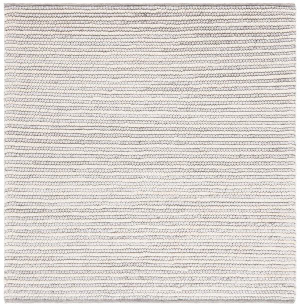 Safavieh Natura Hand-Woven Wool-Cotton Rug 8'X10' Ivory Light Grey — Plush 3/4" Scandinavian Minimalist Luxury NAT220G-68