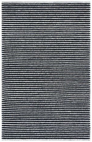 Safavieh Natura Hand Woven Wool Cotton Area Rug Solid Ivory Navy for Living Room Floors NAT220L-5