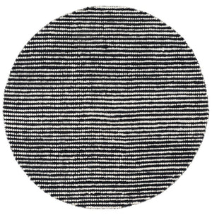 Safavieh Natura Hand-Woven Wool Cotton Round Area Rug Artisan Ivory Navy Living Room NAT220L-6R