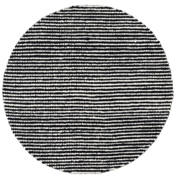 Safavieh Natura Hand-Woven Wool Cotton Round Area Rug Artisan Ivory Navy Living Room NAT220L-6R