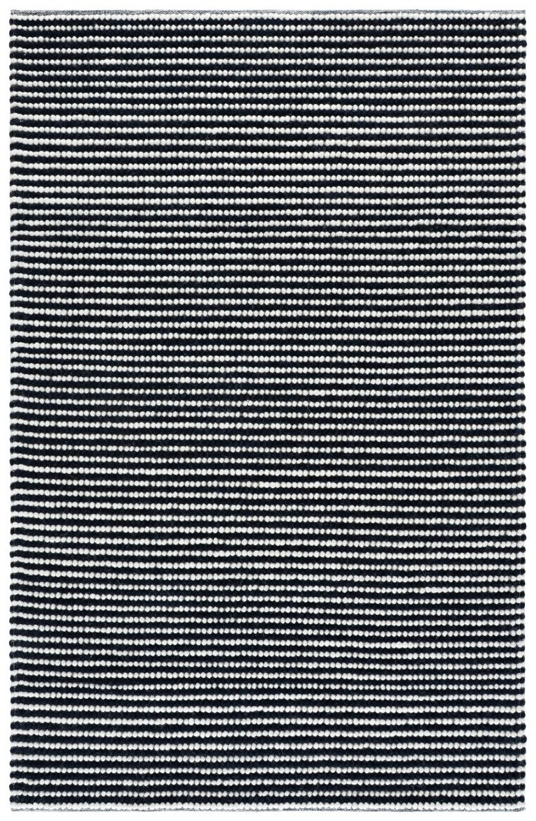 Safavieh Natura Hand Woven Wool Cotton Area Rug Ivory Navy Solid Tonal Living Room Accent NAT220L-6