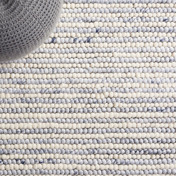 Safavieh Natura Handwoven Wool Cotton Runner Ivory Blue Coastal Artisan Hallway Rug NAT220M-211