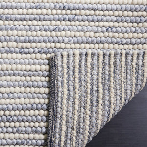 Safavieh Natura Handwoven Wool Cotton Runner Ivory Blue Coastal Artisan Hallway Rug NAT220M-211