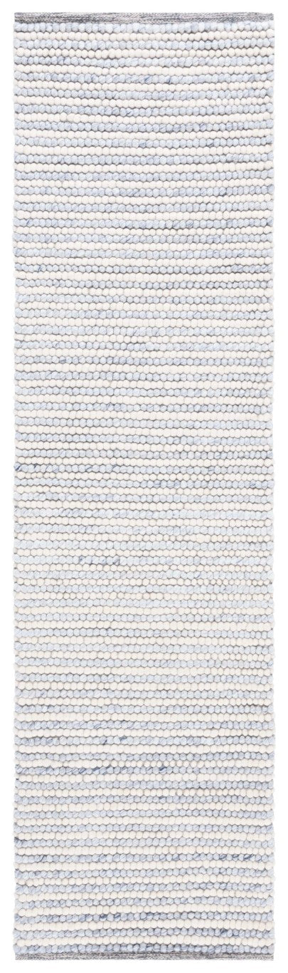 Safavieh Natura Handwoven Wool Cotton Runner Ivory Blue Coastal Artisan Hallway Rug NAT220M-211