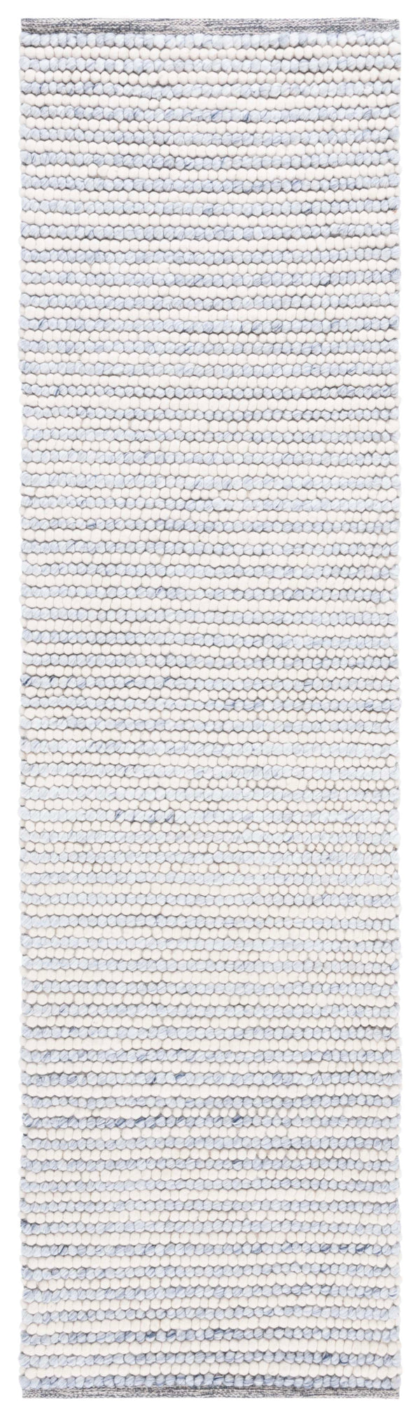 Safavieh Natura Hand-Woven Ivory And Blue Area Rug 8X10 Wool-Cotton Blend, Plush Low Pile, Scandinavian Chic 6'-0" x 8'-0" NAT220M-68