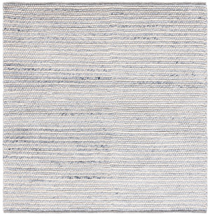 Safavieh Natura Hand-Woven Ivory And Blue Area Rug 8X10 Wool-Cotton Blend, Plush Low Pile, Scandinavian Chic 6'-0" x 8'-0" NAT220M-68