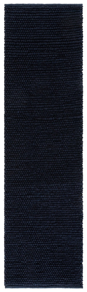 Safavieh Natura Hand Woven Wool Cotton Navy Runner Rug for Hallways and Entryways NAT220N-28