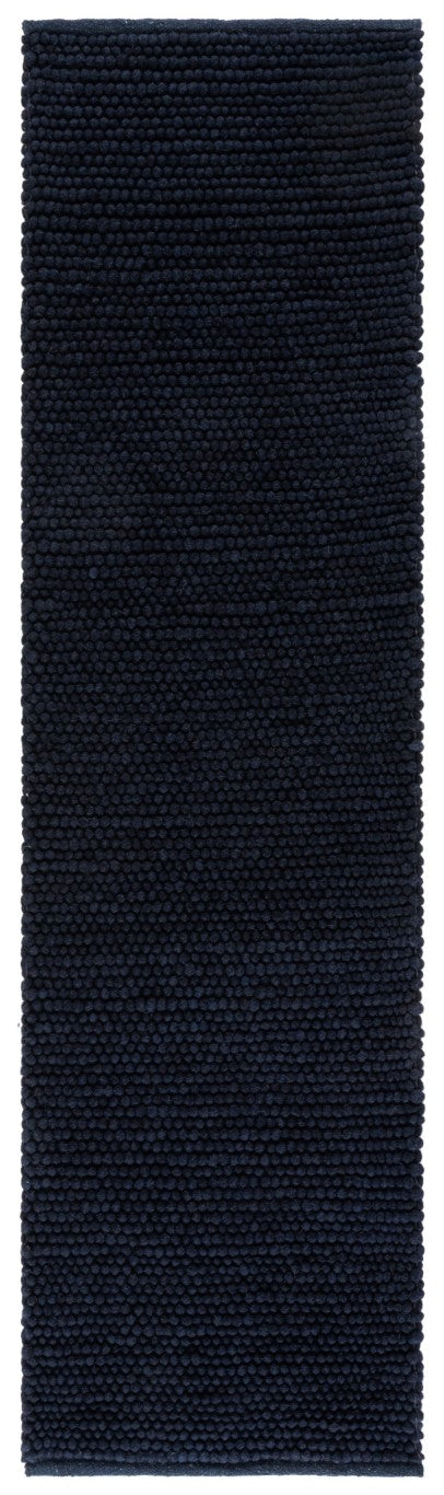 Safavieh Natura Hand Woven Wool Cotton Navy Runner Rug for Hallways and Entryways NAT220N-28