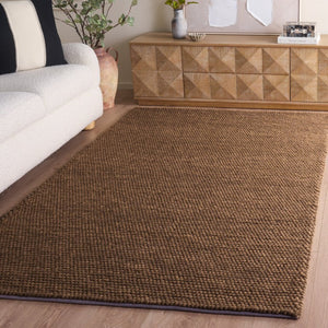 Safavieh Natura Hand Woven Wool Cotton Area Rug Earthy Rust Tones for Living Dining Rooms NAT220P-6