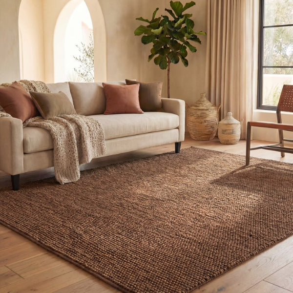 Safavieh Natura Hand Woven Wool Cotton Area Rug Earthy Solid Tonal Weave for Living Rooms NAT220P-9