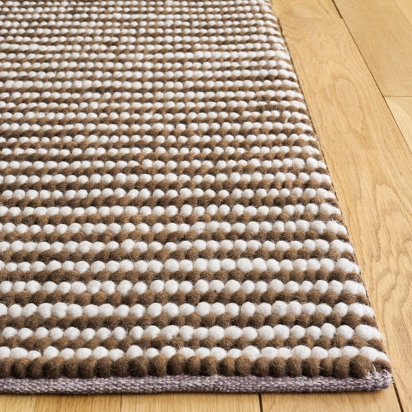Safavieh Natura Handwoven Wool Cotton Area Rug Ivory Rust Brown Artisan Accent Piece NAT220R-4