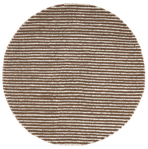 Safavieh Natura Hand Woven Wool Cotton Round Rug Ivory Rust Solid Farmhouse Living Room NAT220R-6R