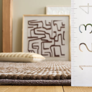 Safavieh Natura Hand-Woven Wool Cotton Area Rug Warm Ivory Tones for Living Room Decor NAT220R-8