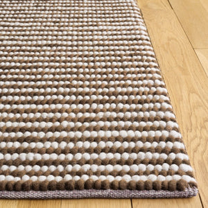 Safavieh Natura Hand Woven Wool Cotton Area Rug Ivory Rust Tonal Solid for Living Room NAT220R-9