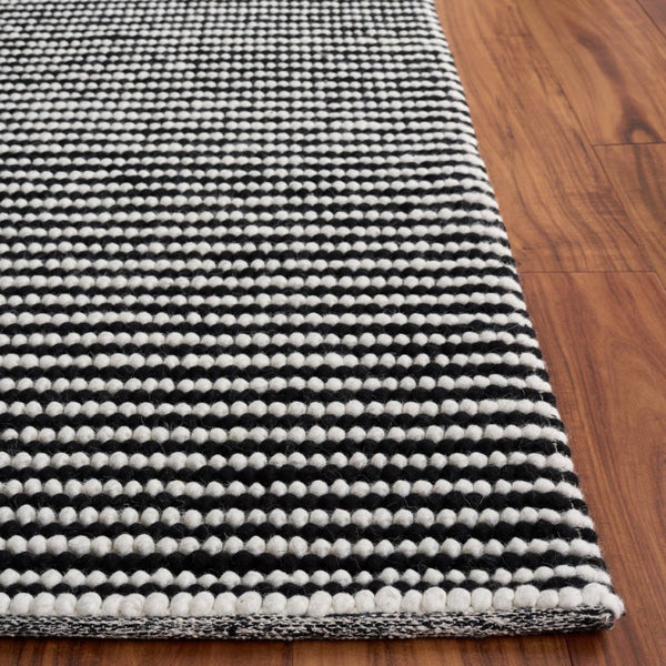 Safavieh Natura Hand-Woven Wool Cotton Area Rug Ivory Black Low Pile Artisan Accent NAT220X-4