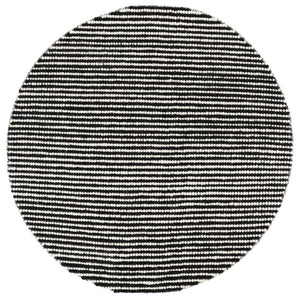 Safavieh Natura Hand Woven Wool Cotton Round Rug Ivory Black Tonal Solid for Modern Rooms NAT220X-6R