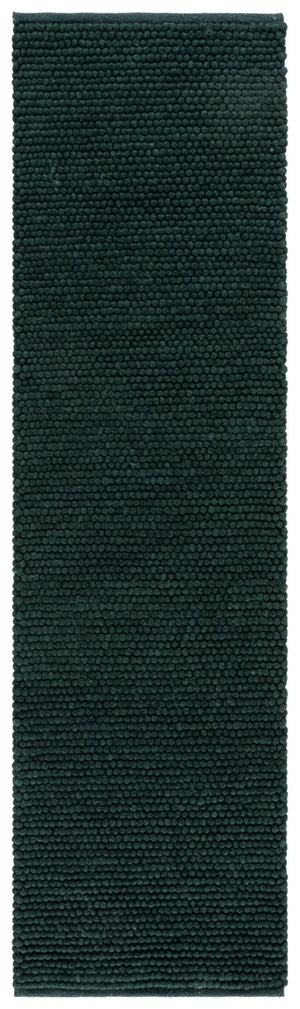 Safavieh Natura Hand-Woven Wool Cotton Solid Green Runner Rug for Hallways and Entryways NAT220Y-28