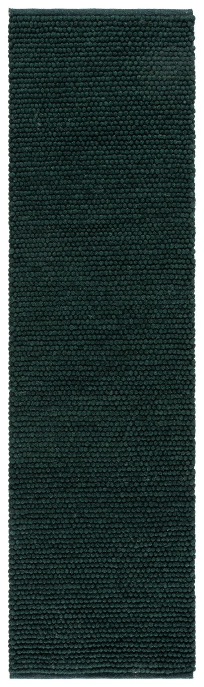 Safavieh Natura Hand-Woven Wool Cotton Solid Green Runner Rug for Hallways and Entryways NAT220Y-28
