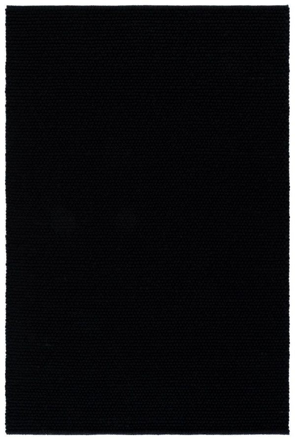 Safavieh Natura Hand-Woven Wool Cotton Solid Black Area Rug for Living Room or Bedroom NAT220Z-5