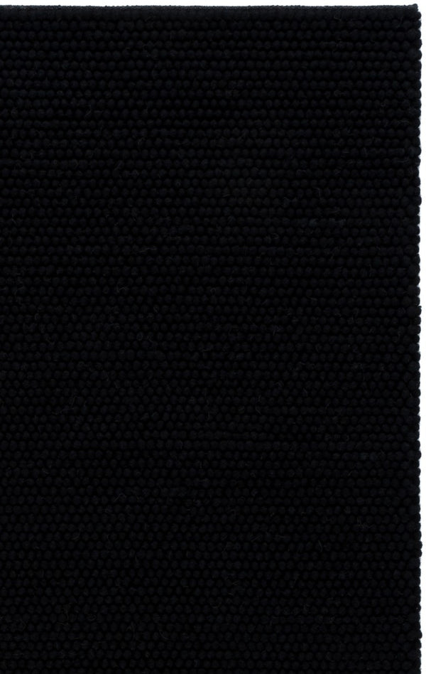 Safavieh Natura Hand Woven Wool Cotton Area Rug Solid Black Tonal Depth for Living Rooms NAT220Z-6