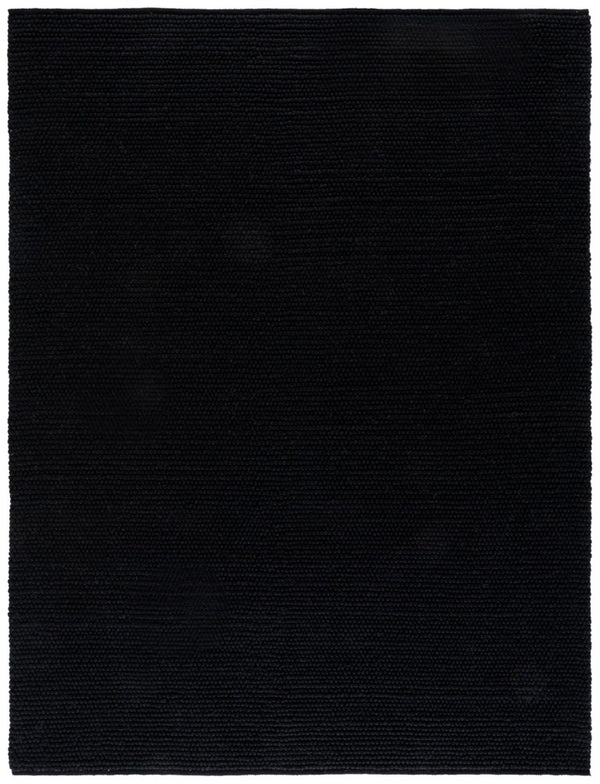 Safavieh Natura Hand Woven Wool Cotton Area Rug Solid Black Cushioned Pile Living Room NAT220Z-8