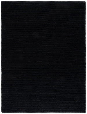 Safavieh Natura Hand-Woven Wool Cotton Area Rug Solid Black Artisan Weave for Living Room NAT220Z-9