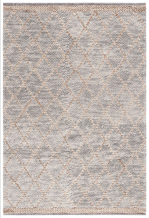 Safavieh Natura Handwoven Geometric Runner Rug - Elevate Your Home With Timeless Style And Comfort Light Grey ,Natural 80% Wool,20% Cotton Nat223g-213
