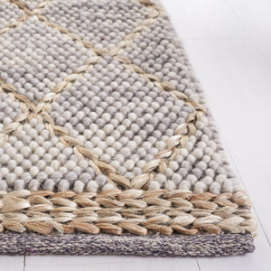 Safavieh Natura Handwoven Wool Cotton Diamond Lattice Area Rug for Modern Living Spaces NAT223G-68