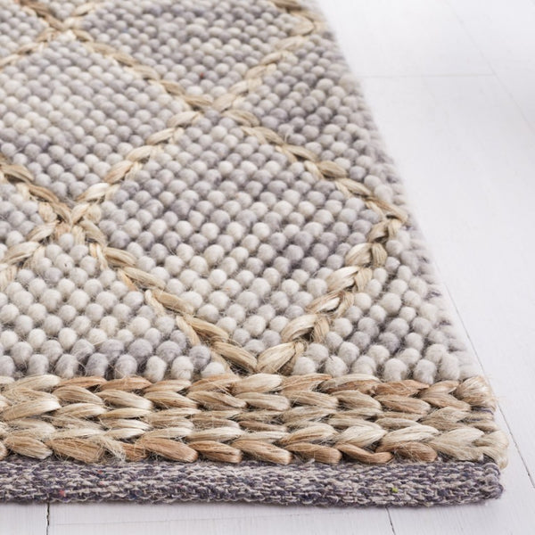 Safavieh Natura Handwoven Wool Cotton Diamond Lattice Area Rug for Modern Living Spaces NAT223G-68