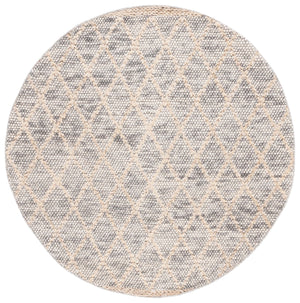Safavieh Natura Hand-Woven Light Grey & Natural Geometric Rug — 80% Wool 20% Cotton, Plush 5/8" Pile, Artisanal Quality 2'-0" x 3'-0" NAT223G-2