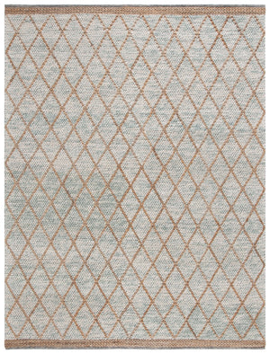 Safavieh Natura Handwoven Area Rug - Timeless Geometric Design In Elegant Teal And Natural Tones For Your Home Teal ,Natural 80% Wool,20% Cotton Nat223j-6r