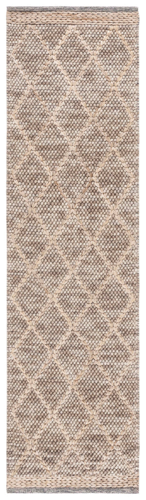Safavieh Natura Handwoven Area Rug - Timeless Geometric Design In Elegant Teal And Natural Tones For Your Home Brown ,Natural 80% Wool,20% Cotton Nat223t-6sq