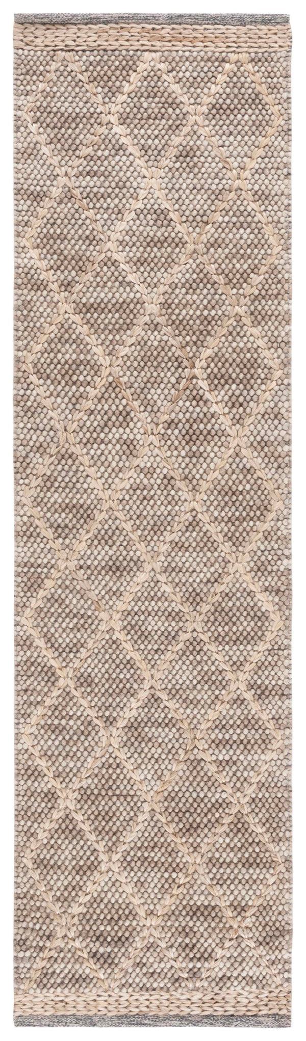 Safavieh Natura Handwoven Area Rug - Timeless Geometric Design In Elegant Teal And Natural Tones For Your Home Brown ,Natural 80% Wool,20% Cotton Nat223t-6sq