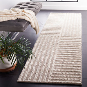 Safavieh Natura Exquisite Hand-woven Area Rug – Modern Design With Timeless Craftsmanship For Any Space Ivory ,Taupe 60% Wool,40% Cotton Nat227e-6sq