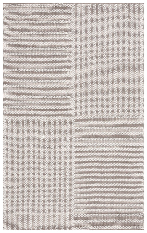 Safavieh Natura Exquisite Hand-woven Area Rug – Modern Design With Timeless Craftsmanship For Any Space Ivory ,Taupe 60% Wool,40% Cotton Nat227e-6sq