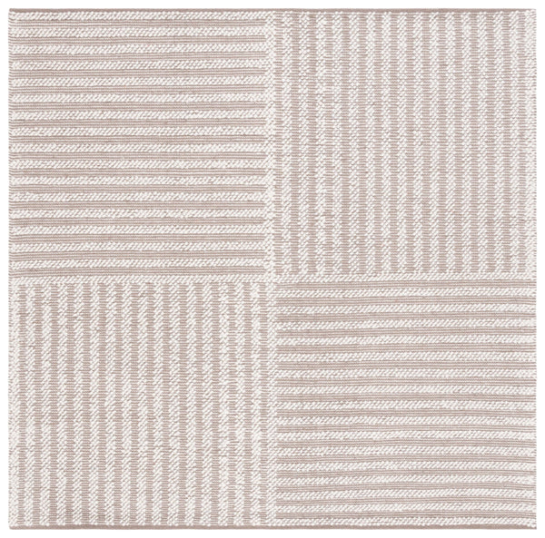 Safavieh Natura Exquisite Hand-woven Area Rug – Modern Design With Timeless Craftsmanship For Any Space Ivory ,Taupe 60% Wool,40% Cotton Nat227e-6sq
