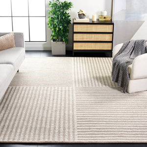 Safavieh Natura Exquisite Hand-woven Area Rug – Modern Design With Timeless Craftsmanship For Any Space Ivory ,Taupe 60% Wool,40% Cotton Nat227e-6sq