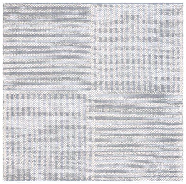 Safavieh Natura Exquisite Hand-woven Area Rug – Modern Design With Timeless Craftsmanship For Any Space Ivory ,Grey 60% Wool,40% Cotton Nat227f-6sq
