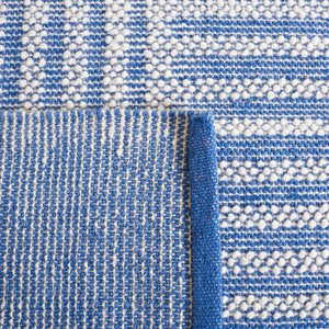 Safavieh Natura Exquisite Hand-woven Area Rug – Modern Design With Timeless Craftsmanship For Any Space Ivory ,Blue 60% Wool,40% Cotton Nat227m-3