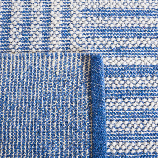 Safavieh Natura Exquisite Hand-woven Area Rug – Modern Design With Timeless Craftsmanship For Any Space Ivory ,Blue 60% Wool,40% Cotton Nat227m-3