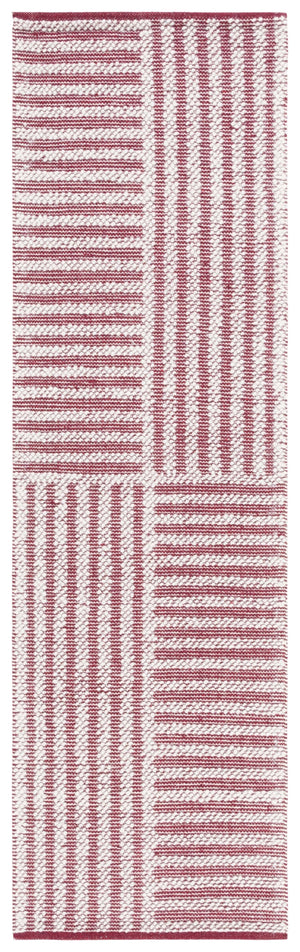 Safavieh Natura Exquisite Hand-woven Area Rug – Modern Design With Timeless Craftsmanship For Any Space Ivory ,Red 60% Wool,40% Cotton Nat227q-6sq