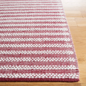 Safavieh Natura Exquisite Hand-woven Area Rug – Modern Design With Timeless Craftsmanship For Any Space Ivory ,Red 60% Wool,40% Cotton Nat227q-6sq