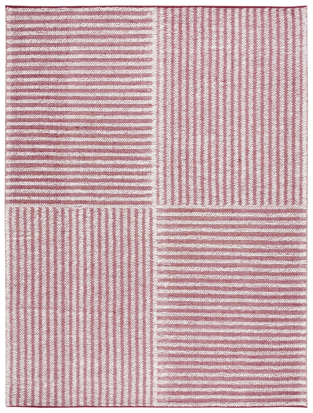 Safavieh Natura Exquisite Hand-woven Area Rug – Modern Design With Timeless Craftsmanship For Any Space Ivory ,Red 60% Wool,40% Cotton Nat227q-6sq