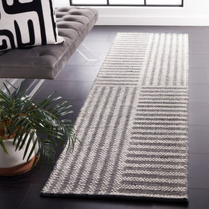 Safavieh Natura Exquisite Hand-woven Area Rug – Modern Design With Timeless Craftsmanship For Any Space Ivory ,Black 60% Wool,40% Cotton Nat227z-6sq